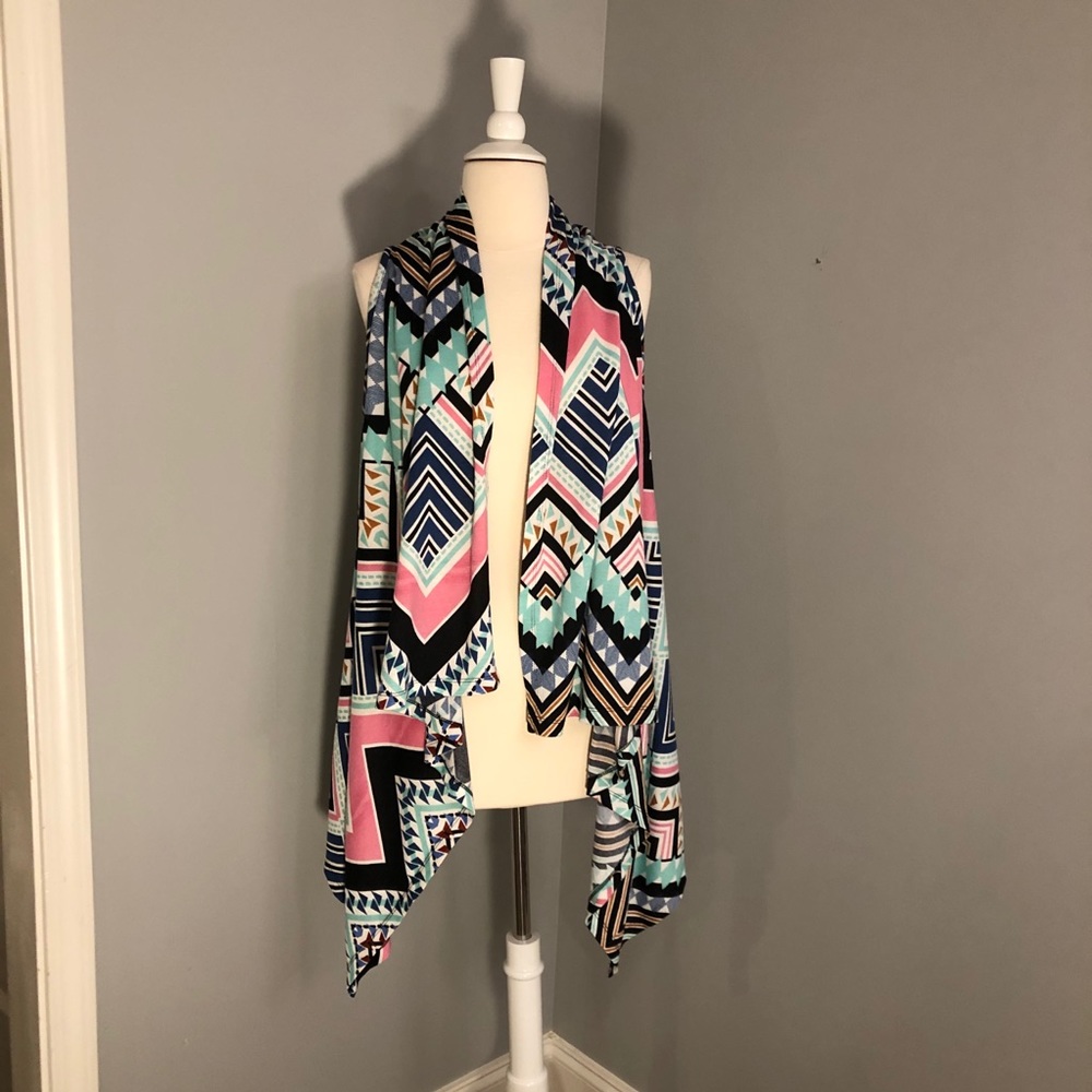 Wrangler Aztec Design Cardigan/Vest
